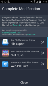 Ottieni nuovamente l'accesso alla memoria esterna con KitKat External SD Card Patch 4