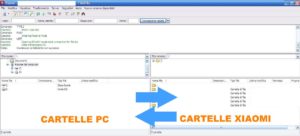 da filezilla si possono vedere le cartelle del pc e del telefono xiaomi. Il pc sta comunicando con lo smartphone attraverso filezilla