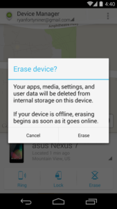 Bloccare cellulare rubato o perso su sistema Android 4