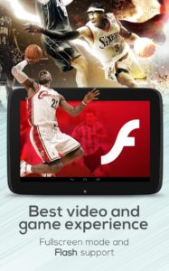 Browser con Flash Player Android integrato 10