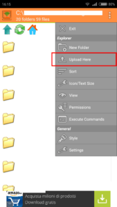 WiFi PC File Explorer schermata 1 upload here