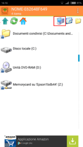 WiFi PC File Explorer schermata 1 computer selezionato