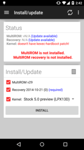 Come usare due o più rom su Android con MultiRom Manager 1
