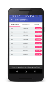 video compress qualità video