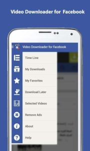 scaricare i video da Facebook con Android downloader video face for fb 1