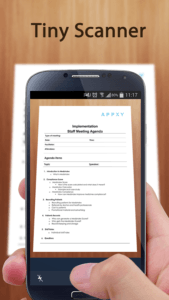 Fare la scansione di un documento con TinyScanner per Android 1