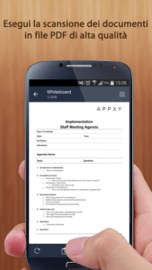 Fare la scansione di un documento con TinyScanner per Android 2