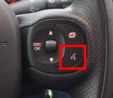 connettere uno smartphone Android al Blue and Me fiat icona al volante