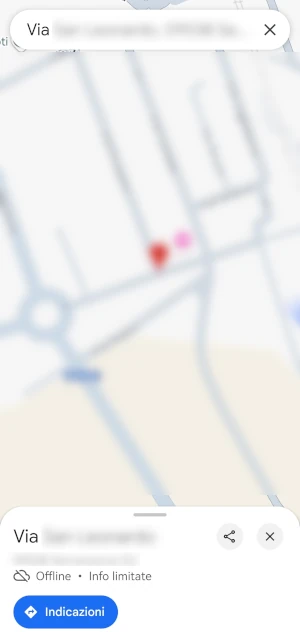 mappa di google maps in modalità offline