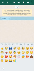 tutte le icone che si possono usare in chat su whatsapp