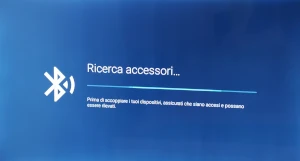 finestra della smart tv con la ricerca degli accessori